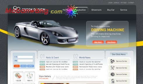 汽车介绍展示销售网页模板