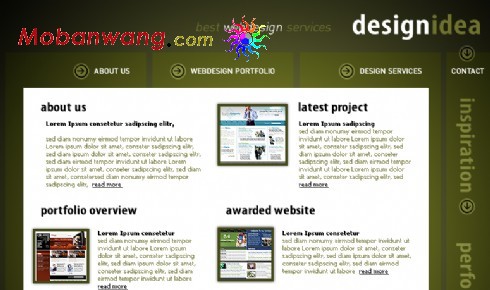 创意设计服务团队网页模板