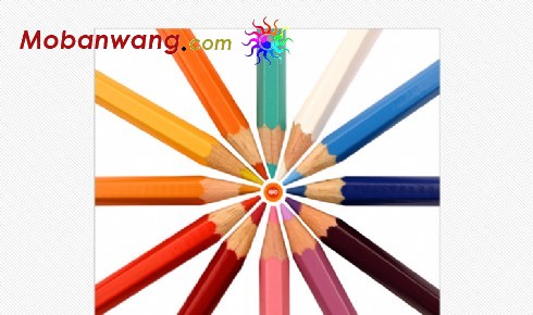 彩色图形设计网页模板
