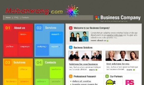 创意商务公司网页模板