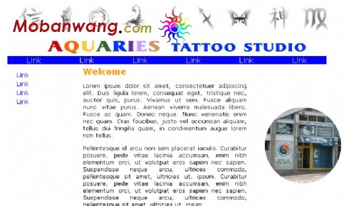 纹身设计简单网页模板
