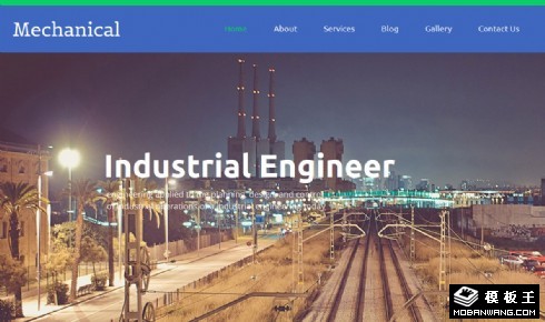 铁路机械工业响应式网站模板