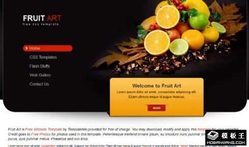 精美水果产品介绍网页模板