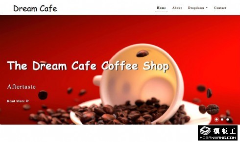 梦想咖啡馆响应式网页模板