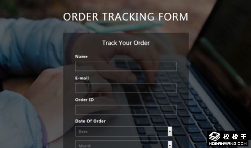 订单跟踪表单网页模板
