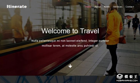 创意旅行响应式网页模板