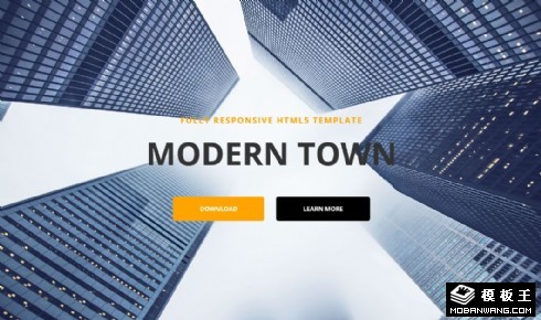 现代都市发展动态响应式网页模板