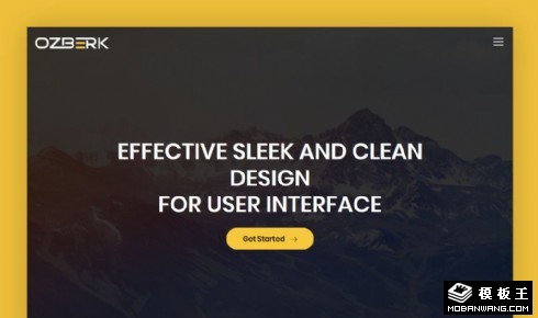 黄色技术服务展示响应式网页模板