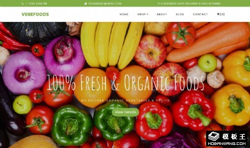 果蔬生鲜电商响应式网页模板