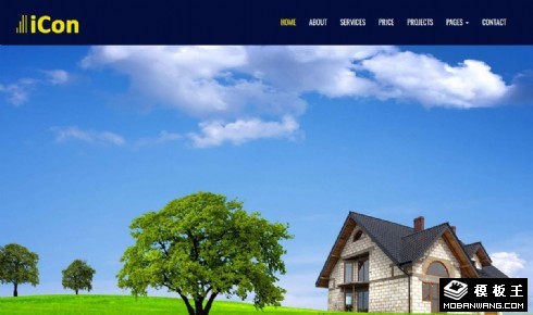 家园房产项目展示响应式网页模板