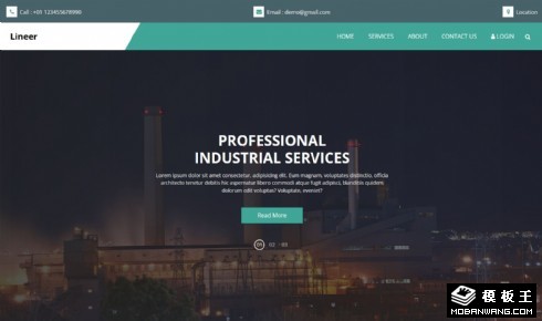 路桥工程工业建设响应式网页模板