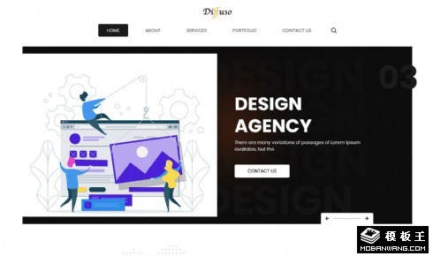 创意设计机构网页模板