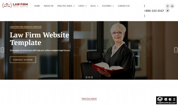 律师事务业务咨询网页模板