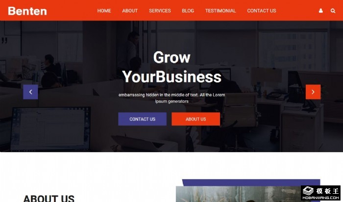 企业项目体验服务网站模板